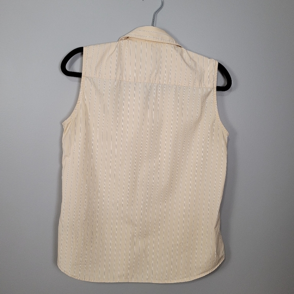 Yellow stripe cotton golf shirt - Picture 6 of 9